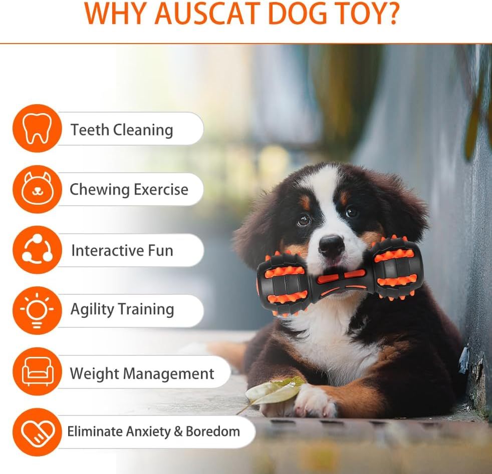 Aggressive Chewing Rubber Toy for Dogs