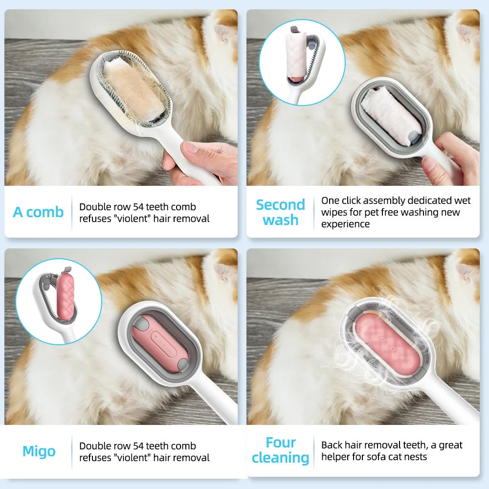 4 in 1 Dog Grooming Brush