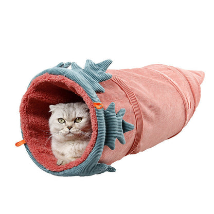 Creative Fruit Funny Cat Tunnel Toys