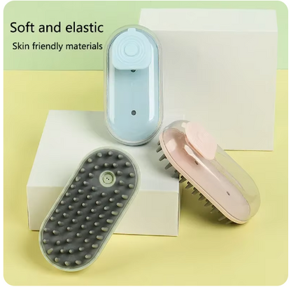 Dog Bath Brush with Shampoo Dispenser 