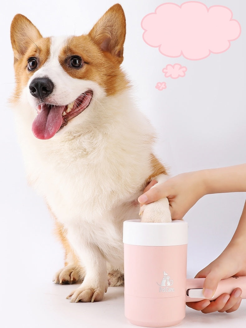 Soft Silicone Dog Paw Cleaning Cup