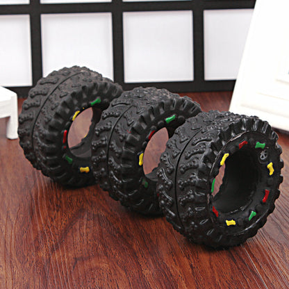 Small Tire Pet Sound Toys with Glue