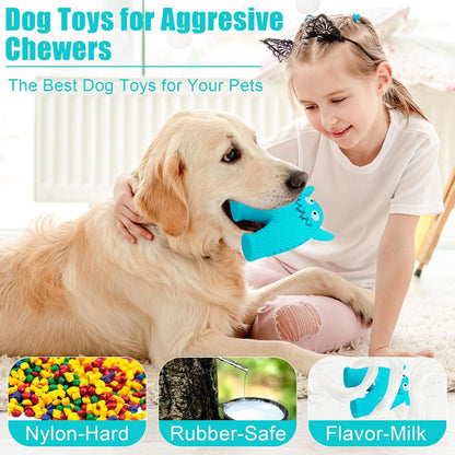 Natural Rubber Toys for Dogs with Squeaky 