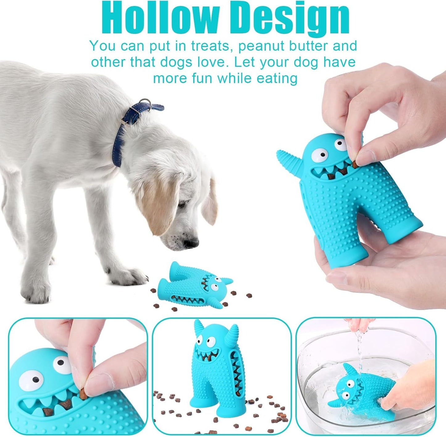 Natural Rubber Toys for Dogs with Squeaky 